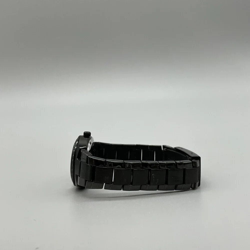 Fossil Womens Watch 28mm Black Dial Stainless Crystals Date New Battery 6.75
